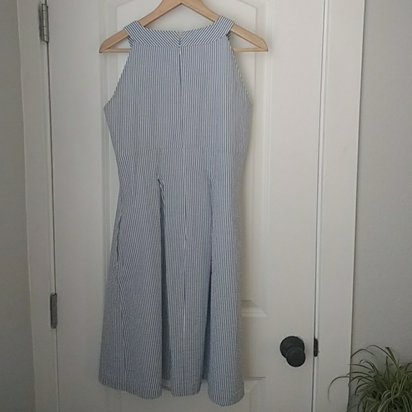 Nine West seersucker dress size 6 EUC - Picture 3 of 3